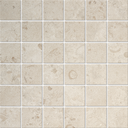 [BM36805] NORRVANGE IVORY 5X5 (4,8X4,8) J0505 9MM MOSAIKK PÅ NETT