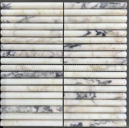 [CEN256] CALACATTA VIOLA BAMBOO MOSAIC 30,5x30,5 15MM HONED (SILKEMATT)