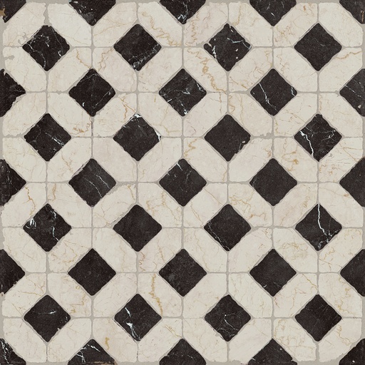 [UN10772] MARMOREA DOMUS AUREA NERO 60X60 DEKOR