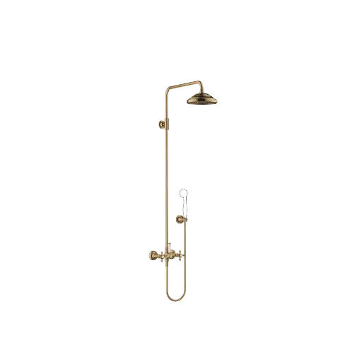 [DB26632360-39] MADISON SHOWERPIPE MED DUSJBATTERI UTEN HÅNDDUSJ - DARK BRASS BØRSTET