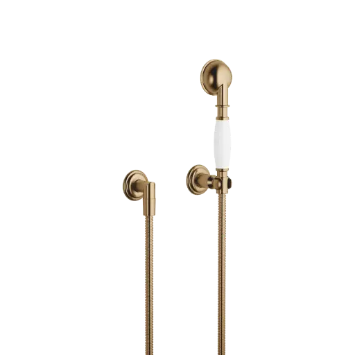 [DB27803361-39] MADISON HÅNDDUSJSETT, MED INDIVIDUELLE ROSETTER, - DARK BRASS BØRSTET