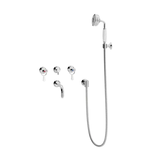 SP innbyggingsarmatur med kartut og hånddusjsett