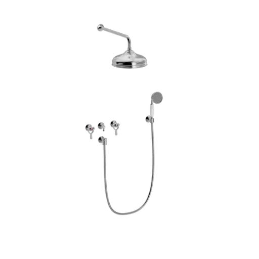 SP innbyggingsarmatur med hode- og hånddusjsett