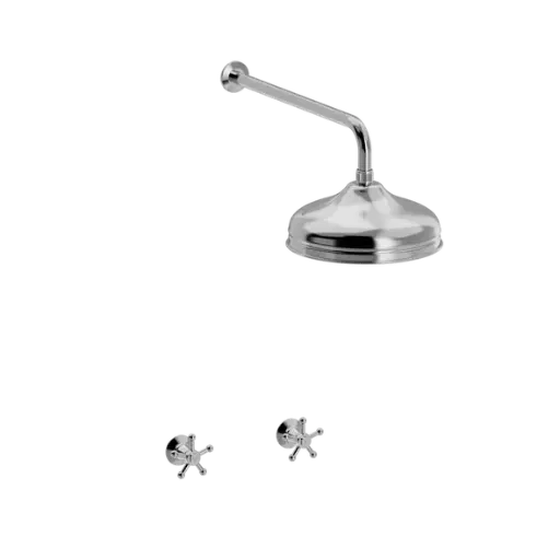 Christiansborg dusjarmatur for innbygging med 220 mm dusjhode