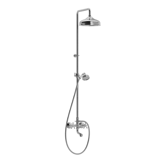 Christiansborg badekar- og dusjarmatur med hode- og hånddusj, dusjhode Ø 220 mm
