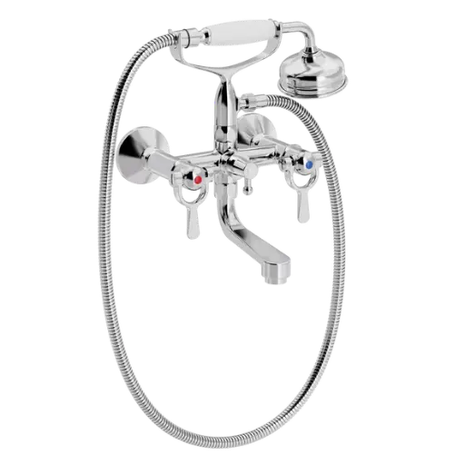 SP badekar- og dusjarmatur med klassisk hånddusjsett