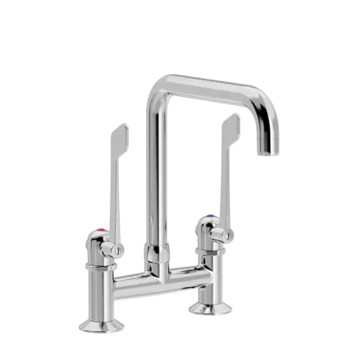 SP Albue 2-hulls kjøkkenarmatur med U200 mm svingtut