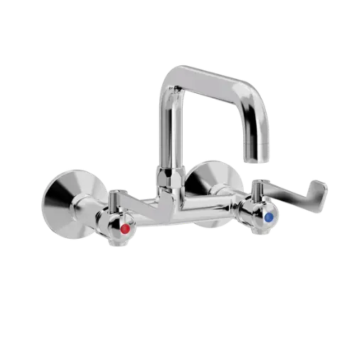 SP Albue veggarmatur med L200 mm svingtut