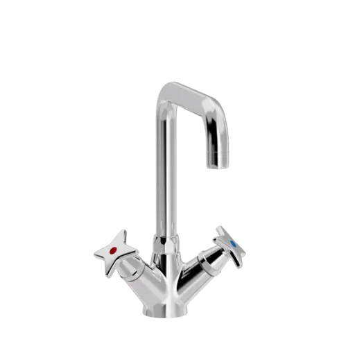 Kryssgrep Elements, ett-hulls servantarmatur med U200 mm tut