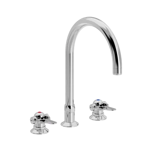 SP 3-hulls kjøkkenarmatur med Ø 200 mm svingtut