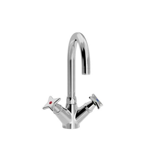 Kryssgrep servantarmatur med Ø 150 mm svingtut 