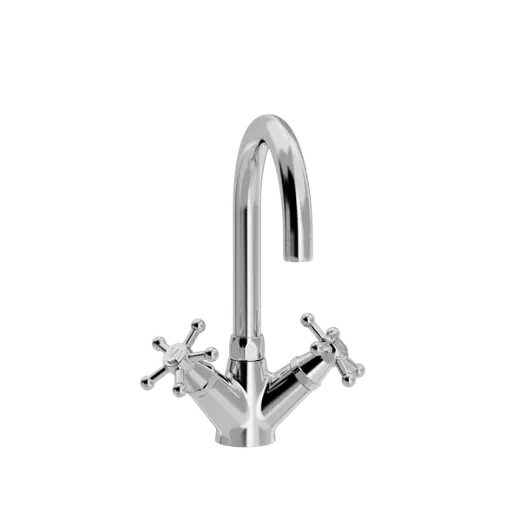 Christiansborg servantarmatur med Ø 150 mm svingtut