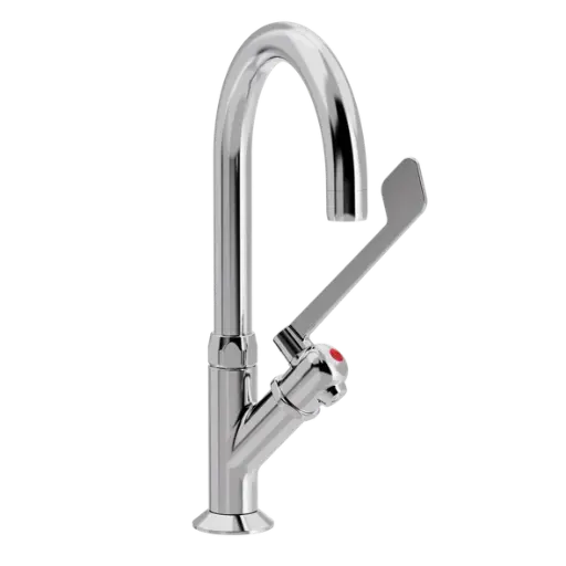 SP Albue standventil med Ø 150 mm svingtut, varmt vann