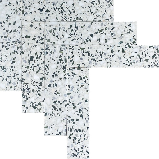 [ULA127] TERRAZZO INDIAN GREEN 7,5X30 16MM