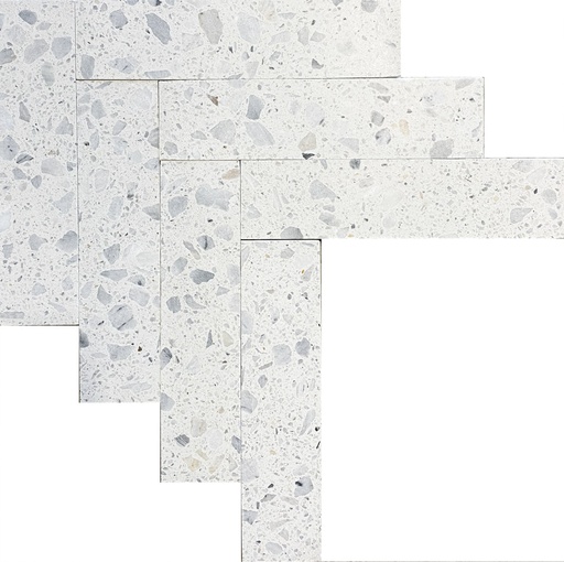 [ULA129] Terrazzo Bianco 7,5x30 cm matt flis