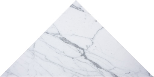 [ULA159] Carrara White marmor Triangle 40x56 cm Silkematt