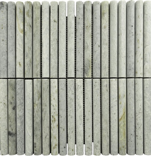 [CEN166] JADE GREEN BAMBOO MOSAIC 30,5X30,5 15MM HONED MARMOR