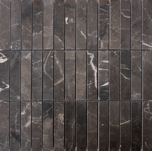 [ULA182] BRUN MARMOR PINSTRIPE MOSAIC 30,5x30,3 8MM HONED