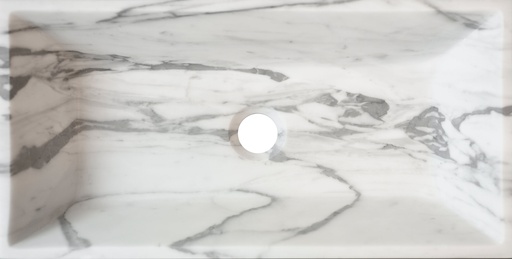 [ULA201] CARRARA MARMOR SERVANT REKTANGULÆR 25X50