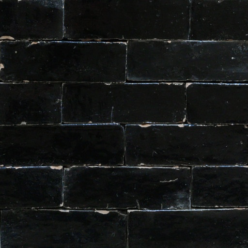 [ULA207] Bejmat Black 14x4,5 cm (Håndlagd flis)