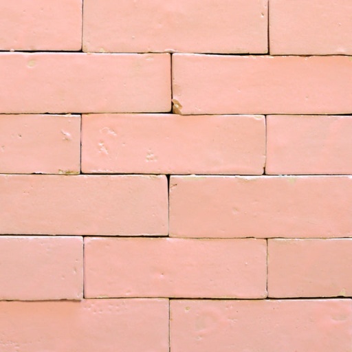 [ULA224] Bejmat Soft Pink 14x4,5 (1,8 cm tykk, håndlagd terracottaflis)