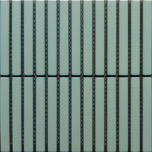 [WESZ147A] GLAZED PINSTRIPE MINTY 29,9X29,6 MOSAIKK KIT KAT